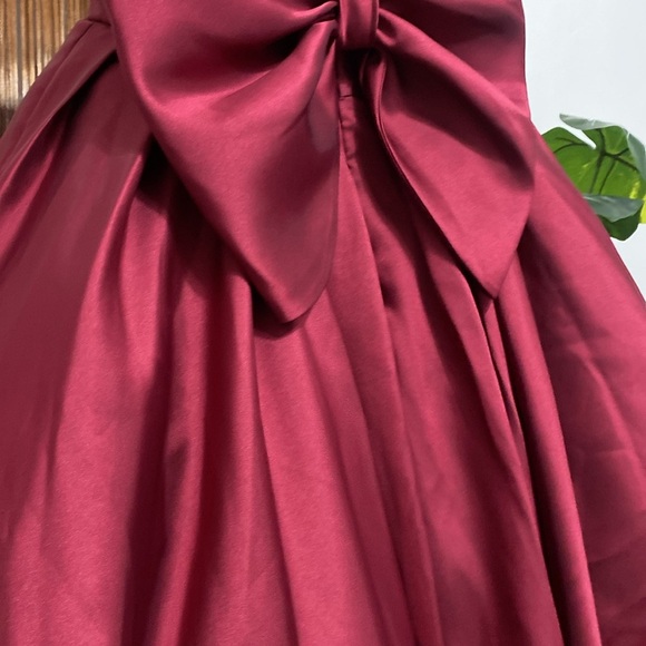 NWOT Hutch Adaleigh Strapless Back-Bow High-Low Maxi Dress - Picture 8 of 16